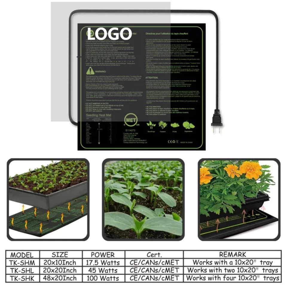 20 Inch X 10 Inch Plant Waterproof Seedling Heat Mat for Plants Seedling