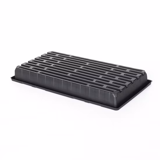 Plateau de germination de graines en plastique PS réutilisable de vente chaude 50, 72, 128, 200 cellules plateaux de semis démarrage et propagation des graines